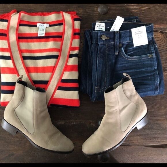 Cache V Neck Stripe Button Up Cardigan Sweater - Picture 12 of 12